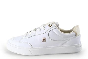 Tommy Hilfiger Sneakers in maat 38 Wit, Kleding | Dames, Verzenden, Wit, Zo goed als nieuw, Sneakers