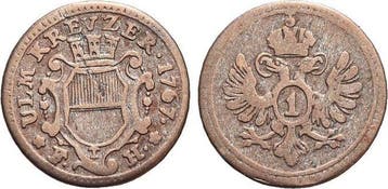 Kreuzer 1767 Ulm-stadt, Verzenden
