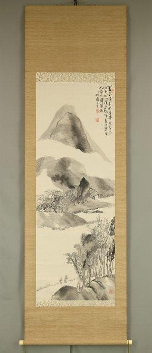 Suiboku Ink Sansui Mountain Landscapes Country House Wise