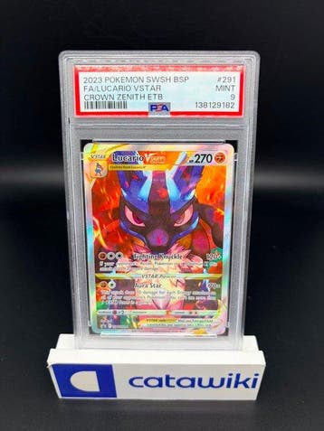 Pokémon - 1 Graded card - Lucario VSTAR SWSH291 PSA 9 -