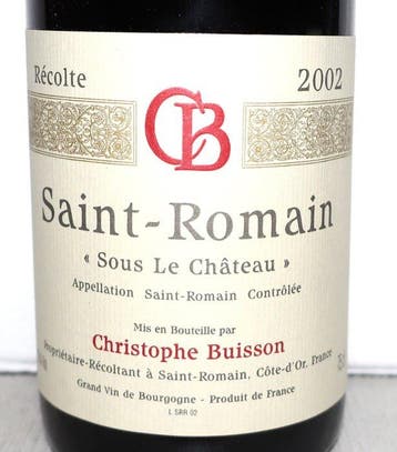 2002 Domaine Christophe Buisson Sous le Château (Red) -, Collections, Vins