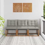 vidaXL 3 Stuk Buiten Middelste sofa, Verzenden, Nieuw