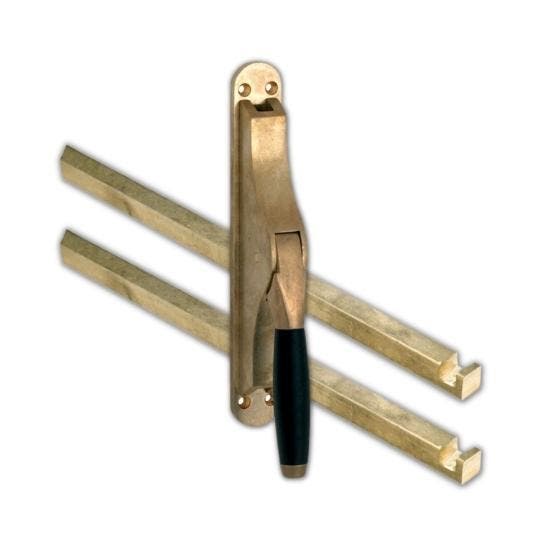 Pomp-espagnolet Ton Ebben messing antiek inclusief 2 stangen, Bricolage & Construction, Fenêtres & Moustiquaires