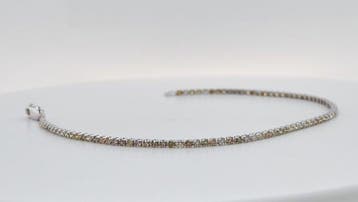 Zonder minimumprijs - Armband - 14 karaat Witgoud - 1.60ct.