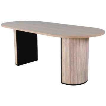 De Rebellenclub Pokka Eetkamertafel - 200 X 90 Cm - Licht, Huis en Inrichting, Tafels | Eettafels, Verzenden, Zo goed als nieuw
