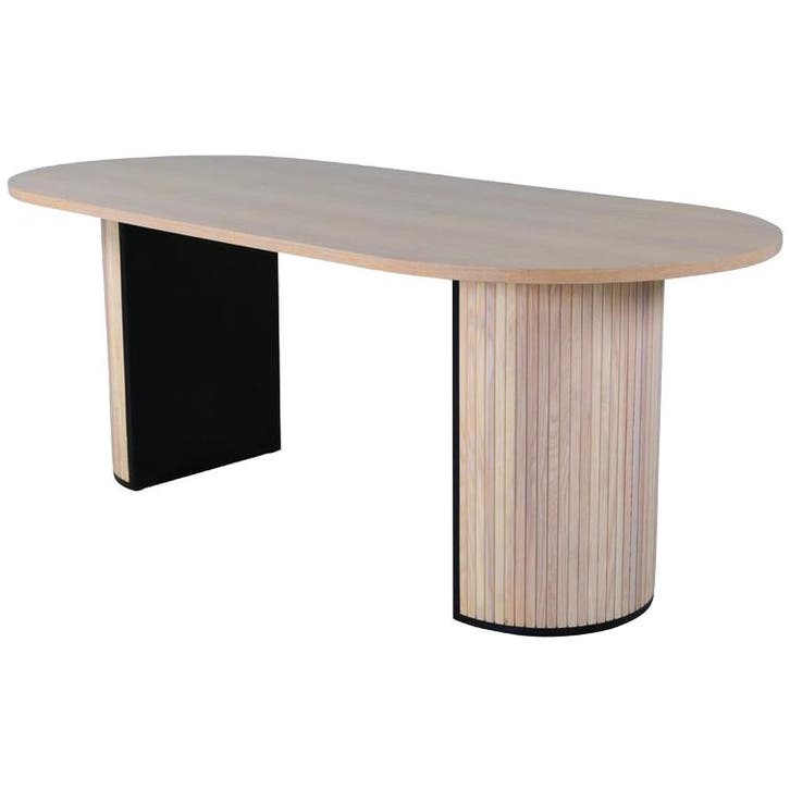 De Rebellenclub Pokka Eetkamertafel - 200 X 90 Cm - Licht, Huis en Inrichting, Tafels | Eettafels, Zo goed als nieuw, 200 cm of meer