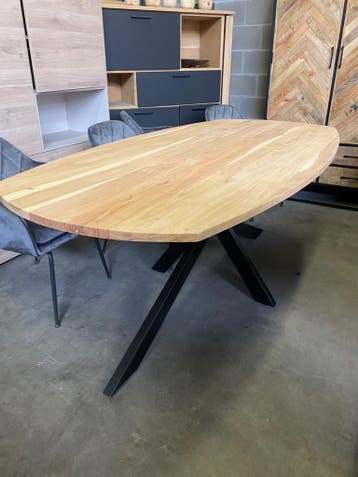 Fiori eettafel Deens ovaal (nieuw, outlet), Huis en Inrichting, Tafels | Eettafels, Nieuw, Overige houtsoorten
