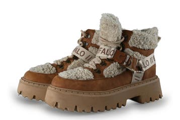Buffalo Veterboots in maat 41 Beige, Kleding | Dames, Verzenden, Beige, Overige typen, Zo goed als nieuw