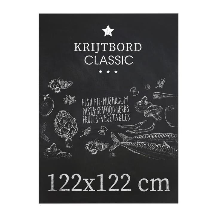 Krijtbord Classic 122x122 cm Verticaal en Horizontaal, Huis en Inrichting, Woonaccessoires | Lijsten, Verzenden