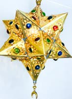 Kroonluchter - Ster - Messing, Koper - Hanglamp Ster