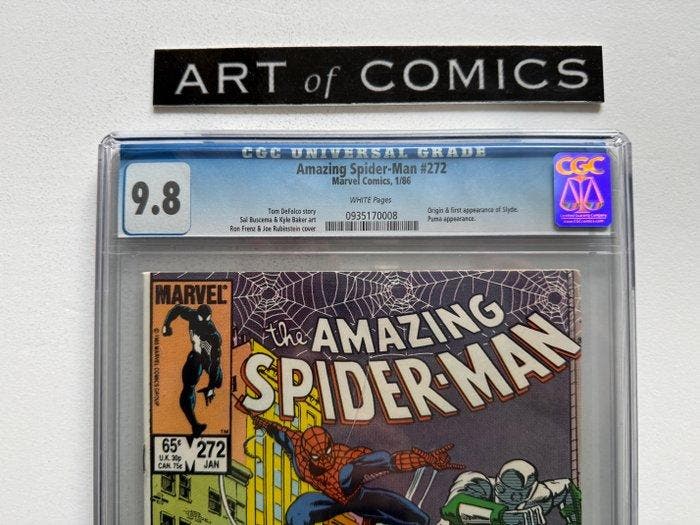The Amazing Spider-Man #272 - CGC 9.8 - Origin & 1st, Boeken, Strips | Comics