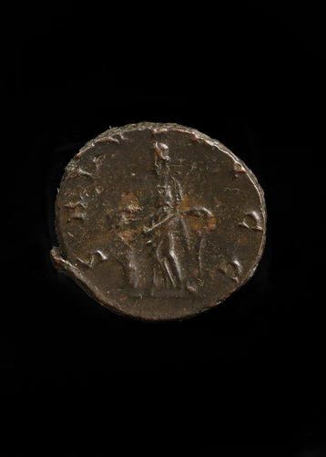 Oud-Romeins Brons Antoninianus van Tetricus I (Zonder