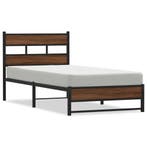 Bedframe metaal/eiken 80x200 | 34% Korting | Retour deal!, Huis en Inrichting, Slaapkamer | Bedden, Overige materialen, Verzenden