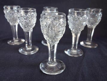 Le Creusot circa 1840 - Service à liqueur pour 6 personnes -