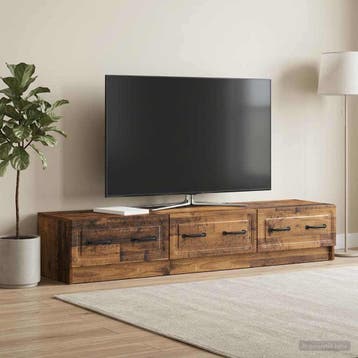 vidaXL TV Kast 147 x 34,5 x 27 cm Oud hout Bewerkt hout, Verzenden