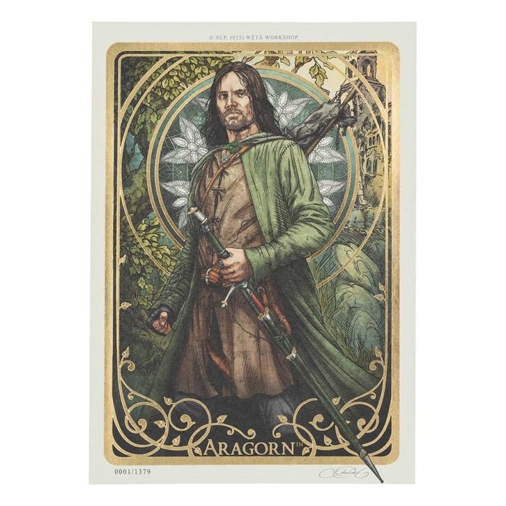 Lord of the Rings Art Print Aragorn Art Card 14 x 21 cm Limi, Verzamelen, Lord of the Rings, Nieuw, Ophalen of Verzenden