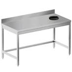 Afruimtafel | STANDARD LINE EVO | RVS | Afvalverwerkingsgat, Verzenden, Nieuw in verpakking