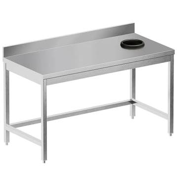 Afruimtafel | STANDARD LINE EVO | RVS | Afvalverwerkingsgat, Verzenden, Nieuw in verpakking