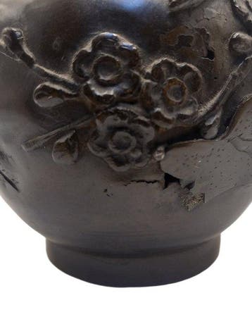 Soliflorevazen in Japans brons - Brons - Meiji periode
