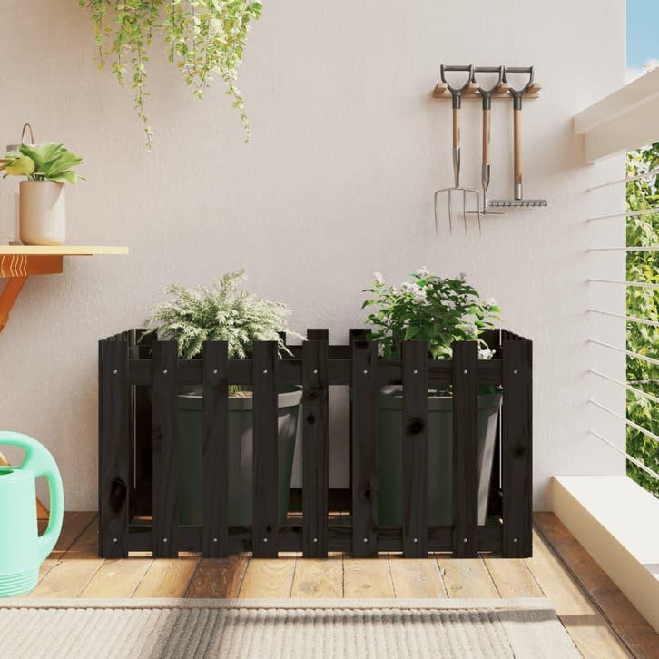 vidaXL Plantenbak verhoogd hekontwerp 100x50x50 cm, Tuin en Terras, Bloempotten, Nieuw, Verzenden