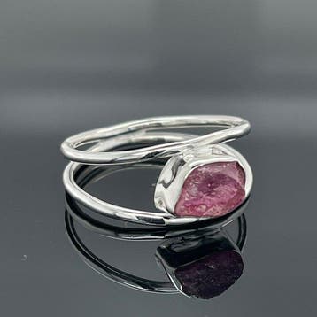 Zilver - Ring - Natuurlijke Ruby