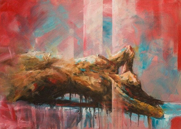 Adam Burczyc - ECSTASY, Antiek en Kunst, Kunst | Schilderijen | Modern