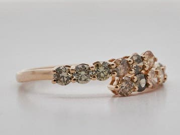 Zonder minimumprijs - Ring - 14 karaat Geel goud - 0.97ct., Nieuw