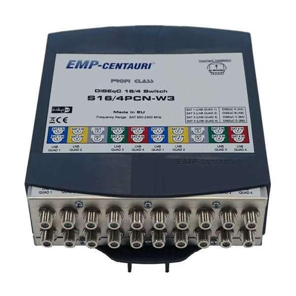 EMP DiSEqC 4 x 4 switch - 4 satellietposties voor 4 gebruike, Computers en Software, Netwerk switches, Nieuw, Ophalen of Verzenden