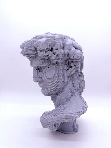 PYTHIA - Buste, Pixelated David - 25 cm - Plastic - 2026