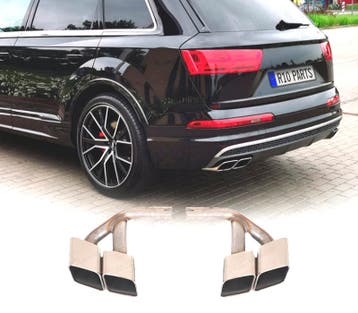 EMBOUTS DÉCHAPPEMENT AUDI Q7 3.0T DIESEL 16-19 LOOK SQ7 ARG, Verzenden