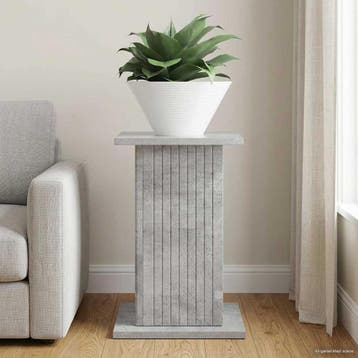 vidaXL Plantenstand Betongrijs 30,5 x 30 x 43 cm Bewerkt, Verzenden, Nieuw