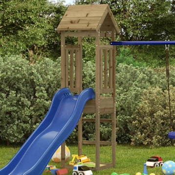 vidaXL Speeltoren 52,5x46,5x206,5 cm geïmpregneerd, Verzenden, Nieuw