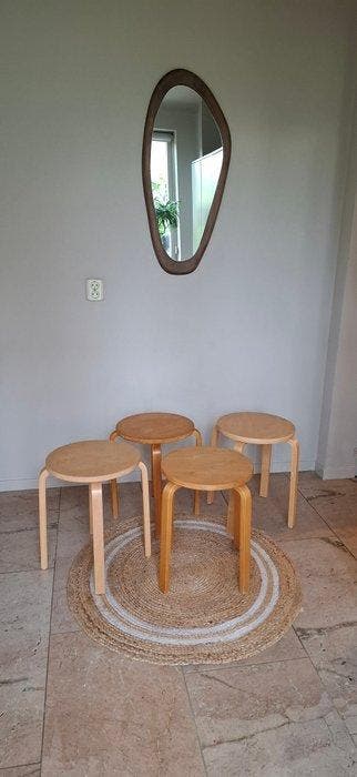 IKEA - Tabouret (4) - Berkenmultiplex - 4 pots Frosta