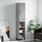 vidaXL Hoge kast 34,5x34x180 cm bewerkt hout grijs sonoma, Verzenden, Nieuw