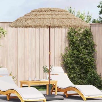vidaXL Strandparasol 160 x 160 x 196 cm Polyester en Staal, Verzenden