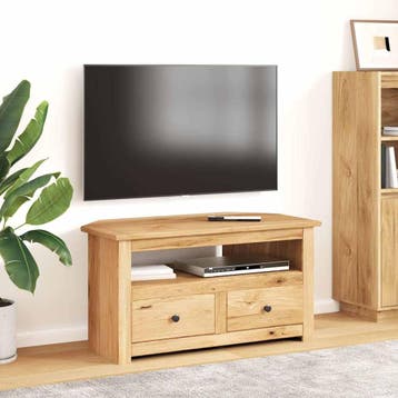 vidaXL Tv-hoekkast Panama Range 93x49x49 cm massief, Verzenden, Nieuw