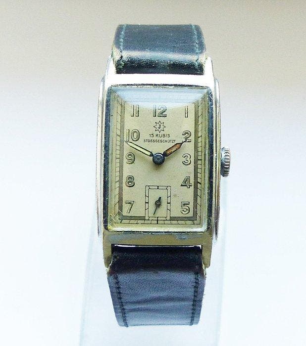 Junghans - Classic Art-deco 15Rubis - Sans prix de réserve -, Handtassen en Accessoires, Horloges | Heren