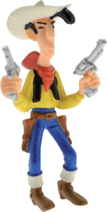 Lucky Luke Figuur met 2 Pistolen 7 cm, Ophalen of Verzenden