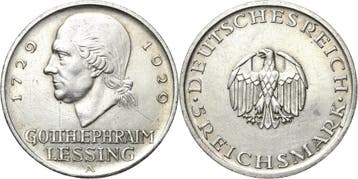 5 Reichsmark 1929 (MuntenenBankbiljetten-Duitslandvanaf1871), Verzenden