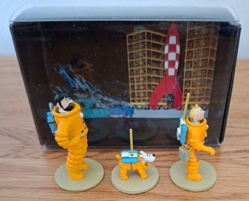 Moulinsart - Tintin - 3 - Diorama objectif lune avec, Livres, BD | Comics