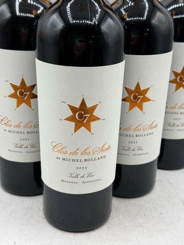 2021 Clos de Los Siete Michel Rolland - Mendoza - 6 Flessen, Nieuw