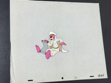 Friz Freleng - Originele animatiecel en tekening van de Pink