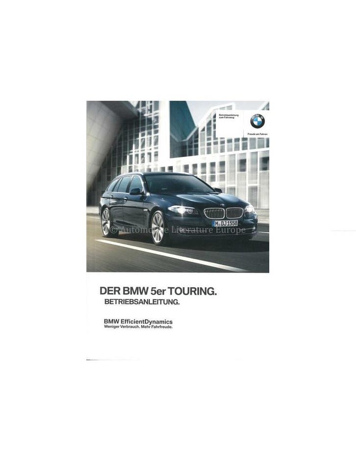 2011 BMW 5 SERIE TOURING INSTRUCTIEBOEKJE DUITS, Autos : Divers, Modes d'emploi & Notices d'utilisation