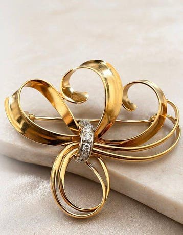 Bijou broche - 18 carats Or jaune, Bijoux, Sacs & Beauté