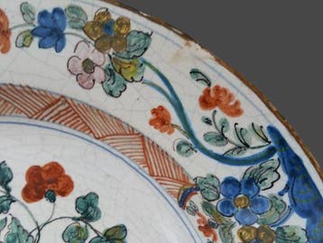 Assiette murale (2) - Grès - Original, vers 1760