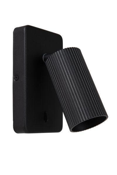 Lucide CLUBS - Wandspot - 1xGU10 - Zwart -, Huis en Inrichting, Lampen | Spots, Nieuw, Verzenden