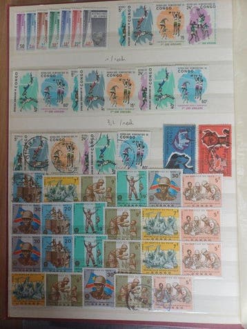 Zaïre - Livre de stock Zaïre et Rwanda, Postzegels en Munten, Gestempeld