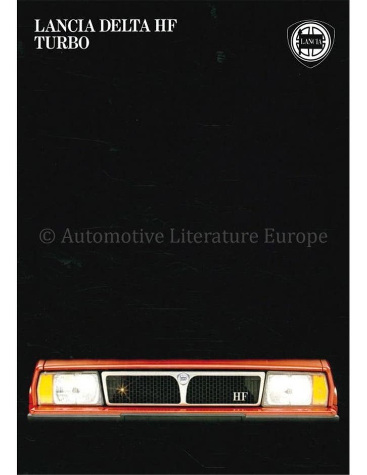 1983 LANCIA DELTA HF TURBO BROCHURE NEDERLANDS, Livres, Autos | Brochures & Magazines