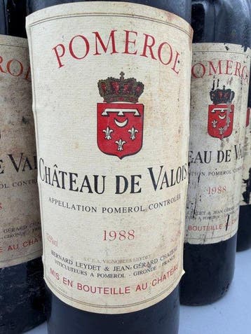 1988 Château de Valois - Pomerol - 6 Flessen (0.75 liter), Nieuw