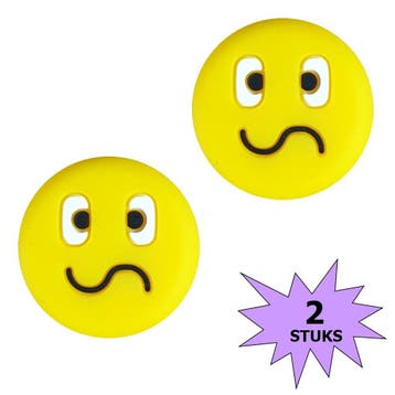 Fako Bijoux - Tennisdemper - Emoji - Wacky - 2 Stuks, Verzenden, Nieuw